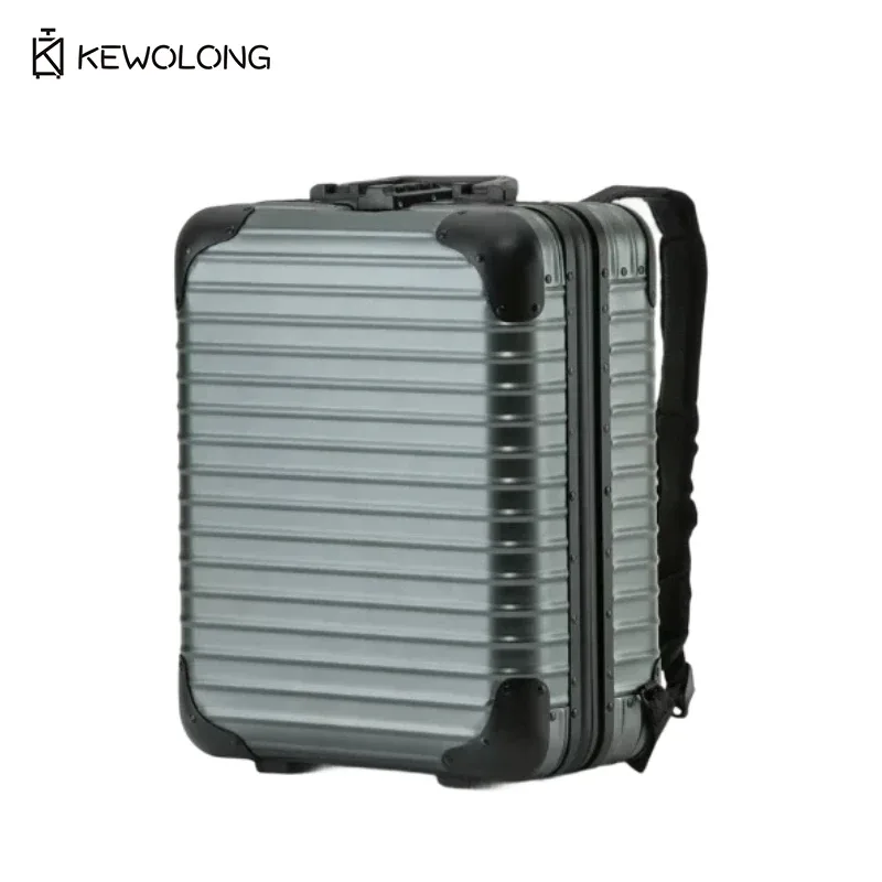 sac à dos en alliage d'aluminium, sac à dos de voyage multifonctionnel léger, sac pour ordinateur portable, bagage à main durable pour les affaires