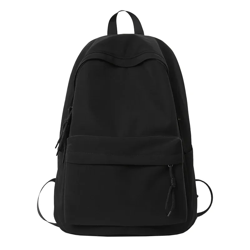 sac à dos en nylon pour femmes, sac à dos simple de couleur unie pour étudiantes, cartable pour adolescentes, sac à dos de voyage pour les déplacements