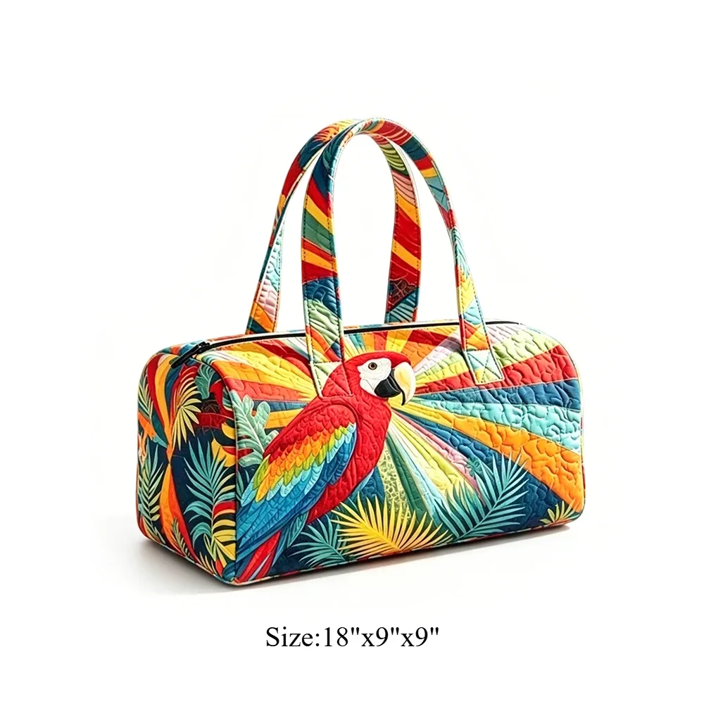 sac de voyage matelassé géométrique ethnique bohème, sac de week-end coloré à imprimé aztèque avec poignées, sac fourre-tout pour festival