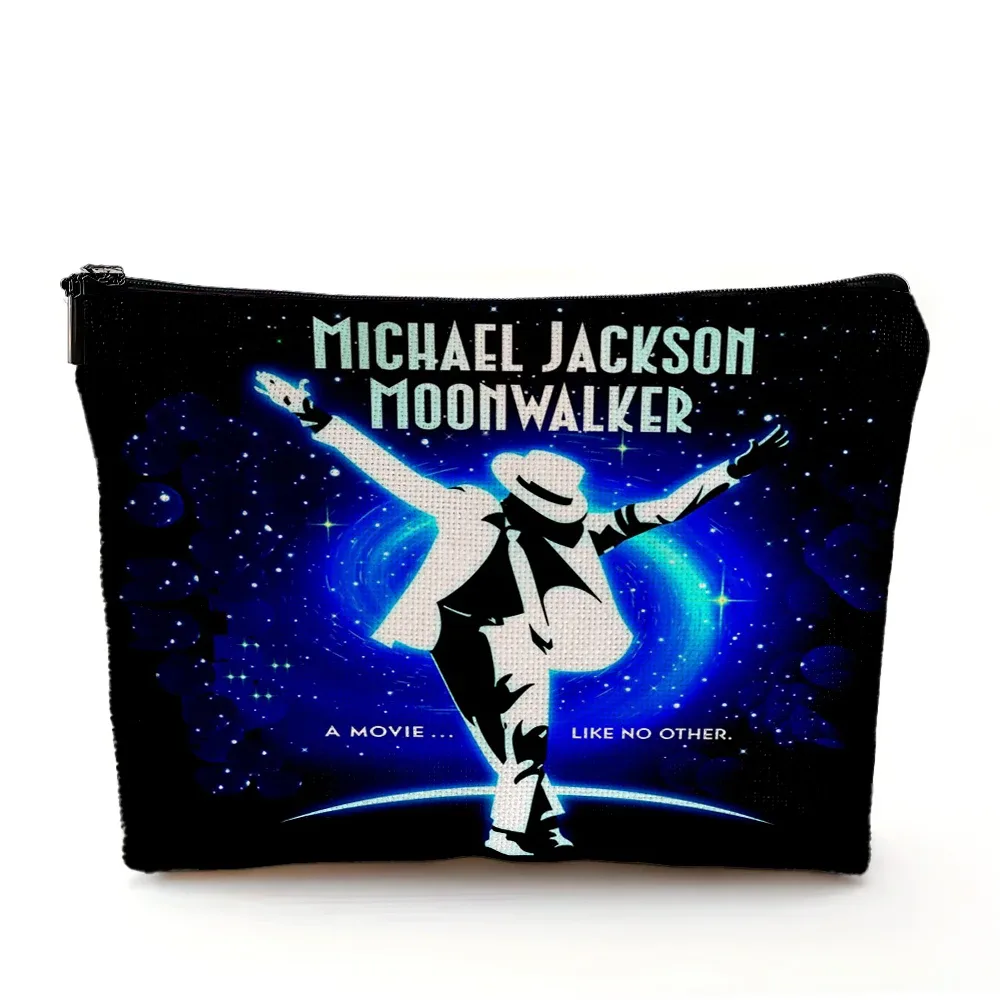 super star michael jackson sac cosmétique double impression sacs de maquillage femmes sac à main de mariage dame organisateur de voyage portefeuille enfant