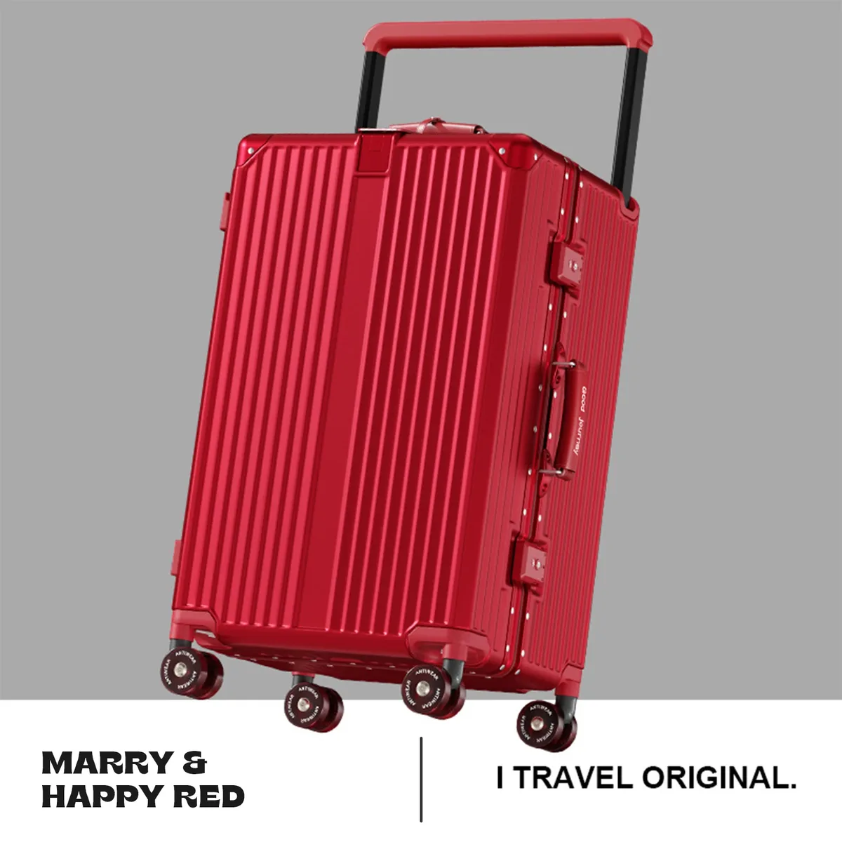 valise trolley rigide grande capacité aiweiny avec serrure tsa 3/7 séparables, roues silencieuses détachables et poignée télescopique large pour voyage