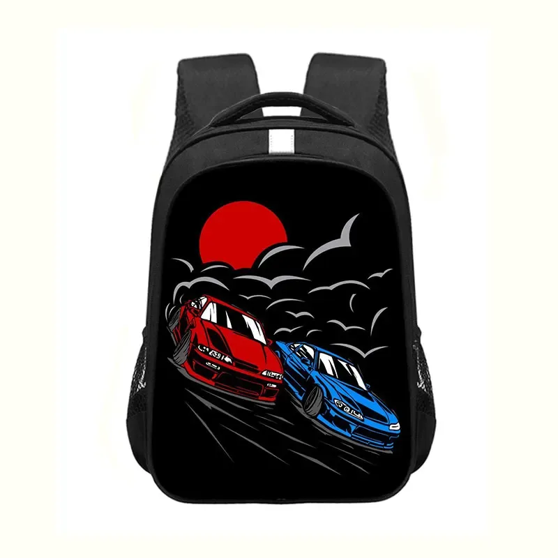 sac à dos imprimé voiture de course jdm pour hommes et femmes, moteur turbo, sac à dos pour enfants, sacs d'école pour adolescent, sac à dos pour ordinateur portable, sac de voyage, japon