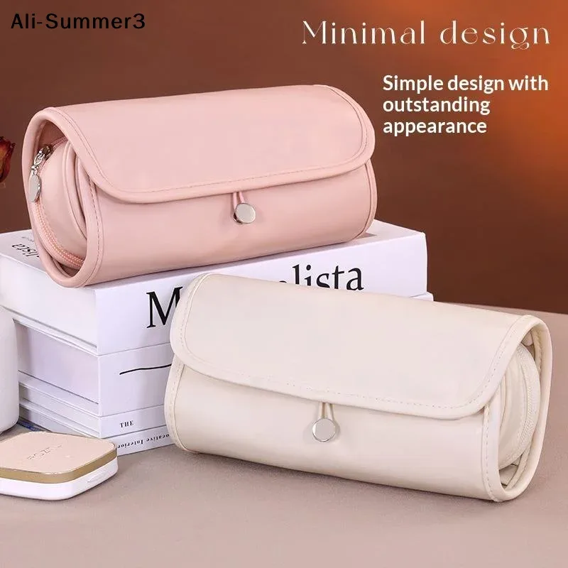 【av3】【y3s】sac de maquillage de grande capacité, sac de voyage pour pinceaux de maquillage pour femmes, sac de rangement de maquillage pliable et portable à la mode