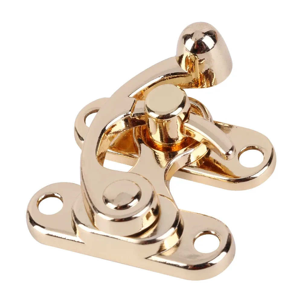 3.8cm bijoux poitrine cadeau vin boîte en bois étui bascule loquet en cuir sac à main valise moraillon crochet serrure fermeture pour femmes sacs