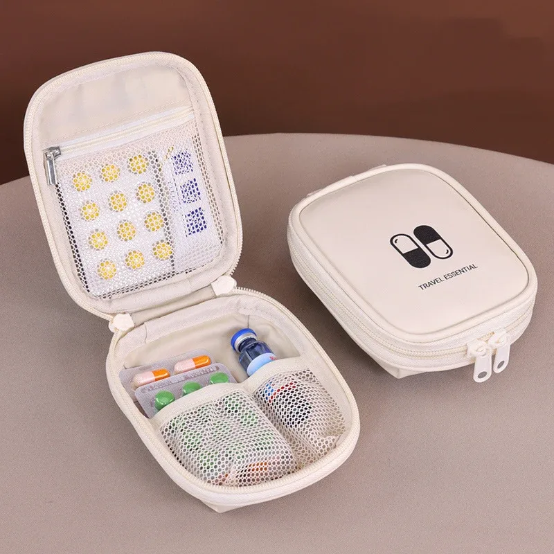 Sac à médicaments Portable d'extérieur pour hommes et femmes, petite ligne de données de voyage, fournitures médicales, pochette de rangement d'outils, Mini fourre-tout, sac à capsules