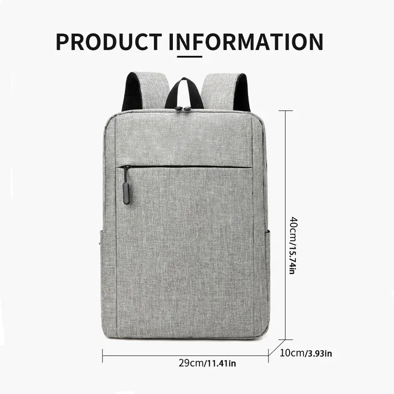 sac à dos unisexe classique de grande capacité, sac à dos de loisirs simple, léger et multifonctionnel, sac à dos de transport, sac d'ordinateur