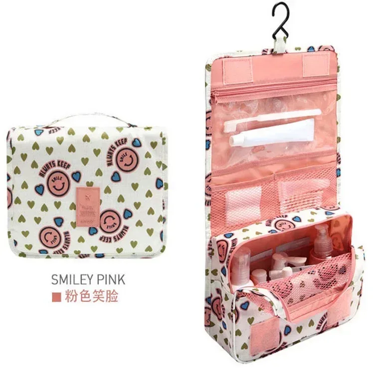 crochet de voyage sac cosmétique femmes sac de maquillage étanche articles de toilette pochette de beauté unisexe salle de bain nécessaire maquillage organisateur de rangement