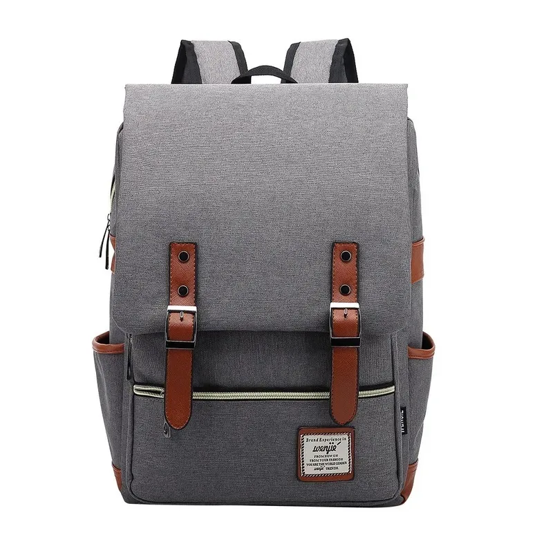 sac à dos vintage pour ordinateur portable, sacs en toile pour femmes, sacs de voyage décontractés en toile pour hommes, sacs rétro décontractés, sacs d'école pour adolescents #