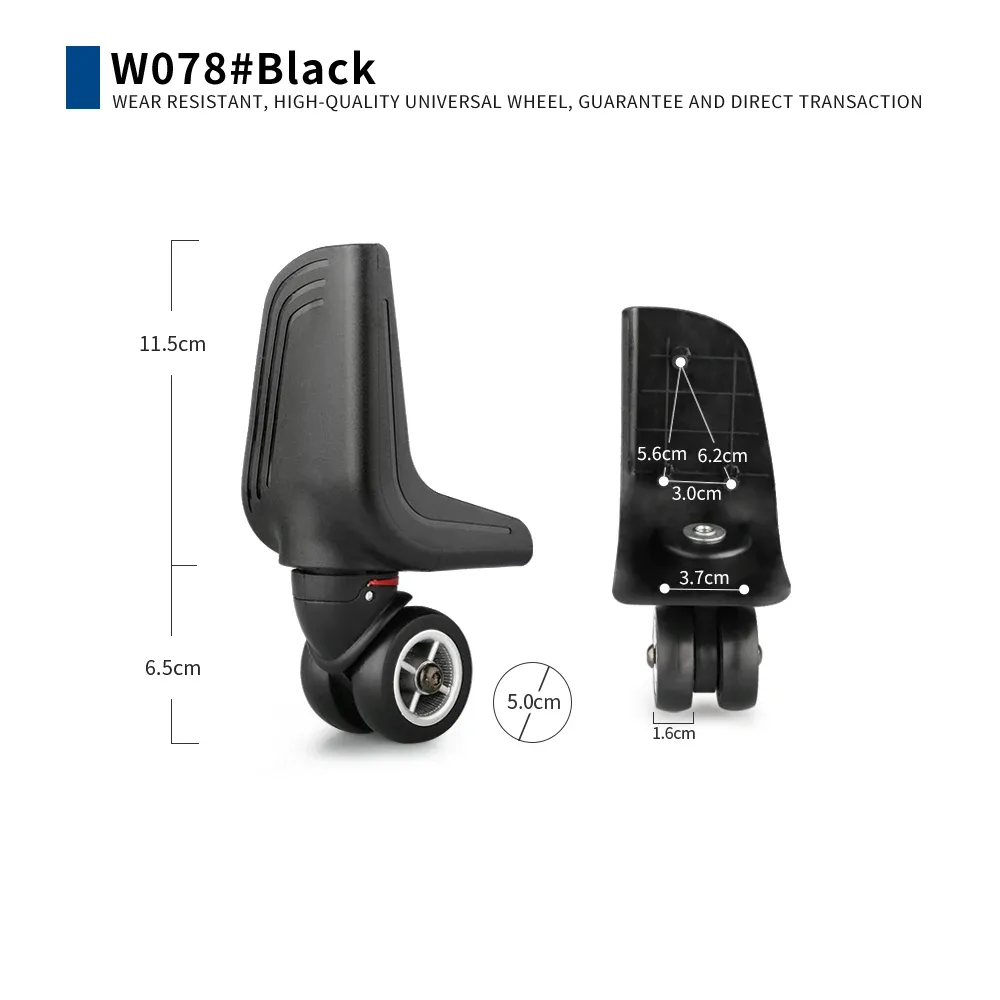 accessoires de réparation pour valises : roues universelles de remplacement pour trolley, roulettes silencieuses et résistantes à l'usure