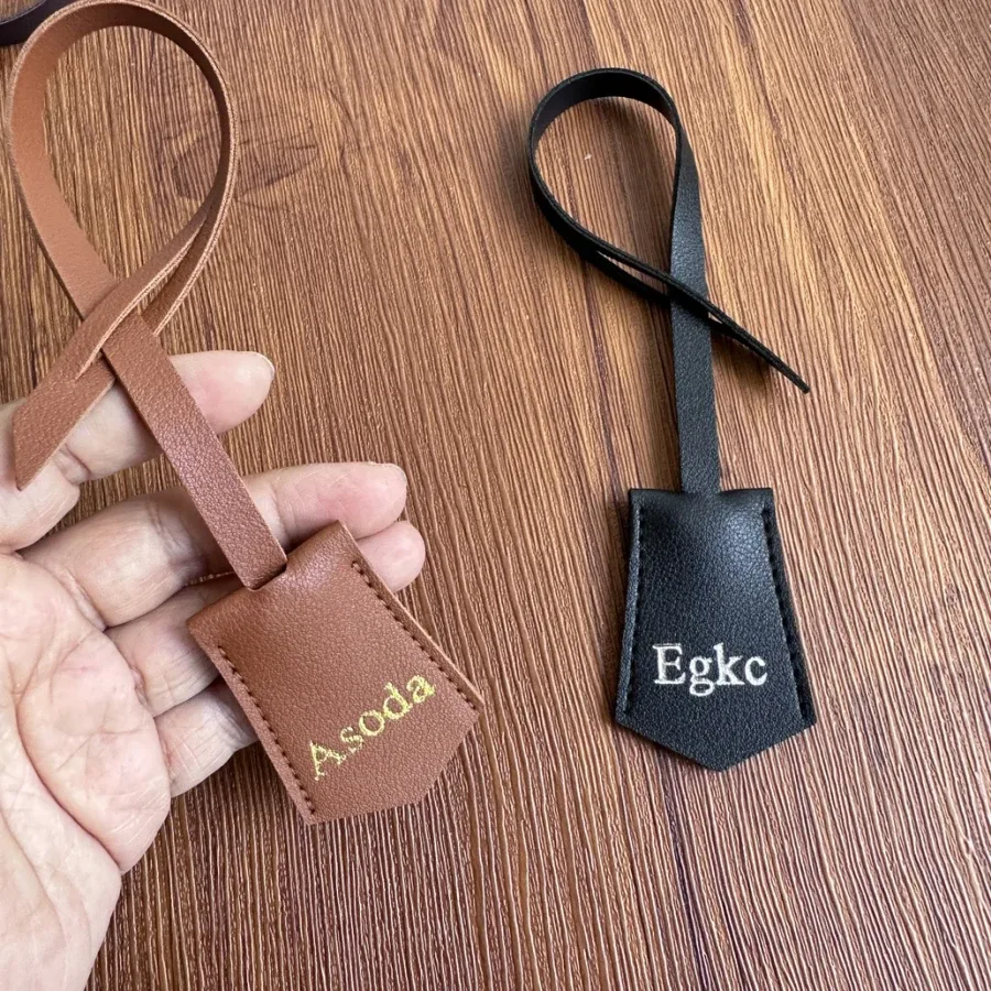 lettre personnalisable gratuite, nouveaux accessoires de sac en cuir pu, pendentif d'étiquette de bagage perso