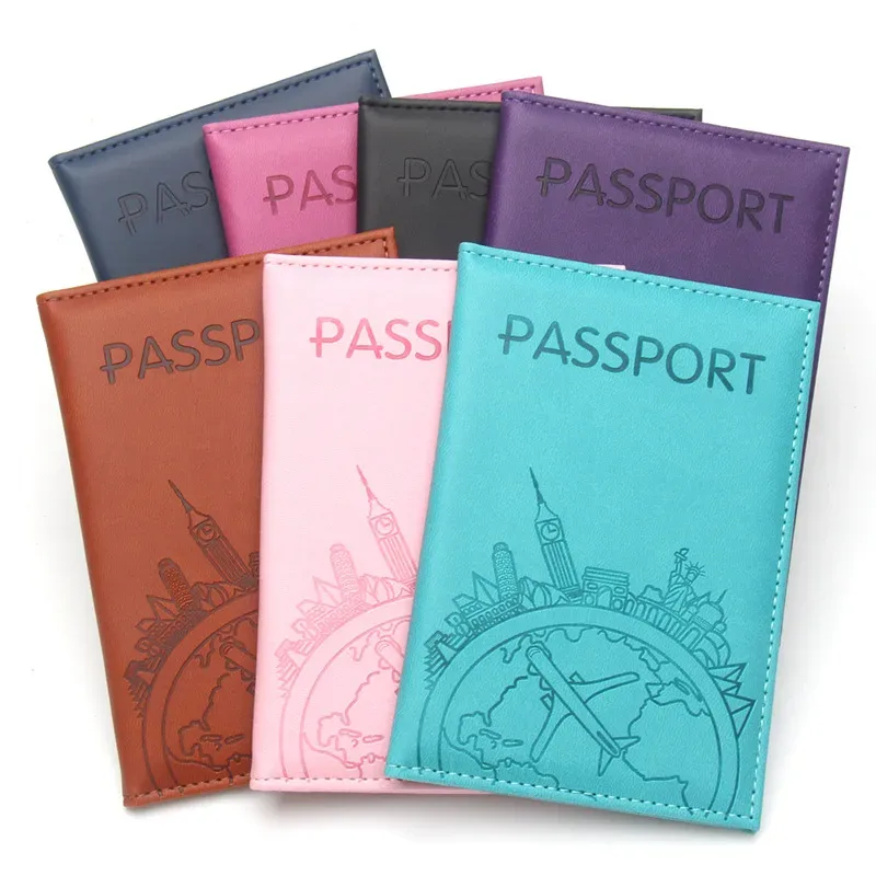porte-passeport en cuir, étui pour passeport, porte-carte d'identité, porte-billets, accessoires de voyage