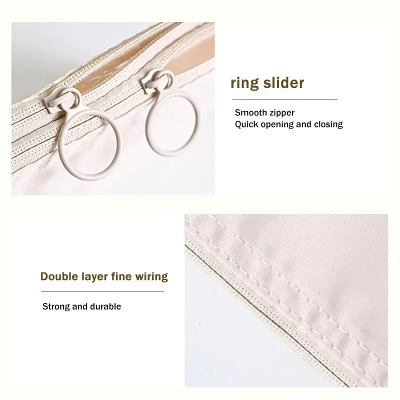 sacs de rangement pour maquillage de voyage, porte-monnaie en maille, mini sac portable simple, sac carré polyvalent, porte-cartes à double fermeture éclair