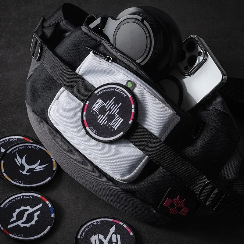 moeyu – sac à bandoulière dessin animé kamen rider pour hommes, sacoche de poitrine, pochette de poitrine, mini sac à main d'école pour femmes