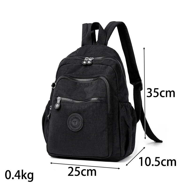chimpolyvalent-sac à dos en nylon observateur et décontracté pour homme et femme, imperméable, double initié, voyage en plein air