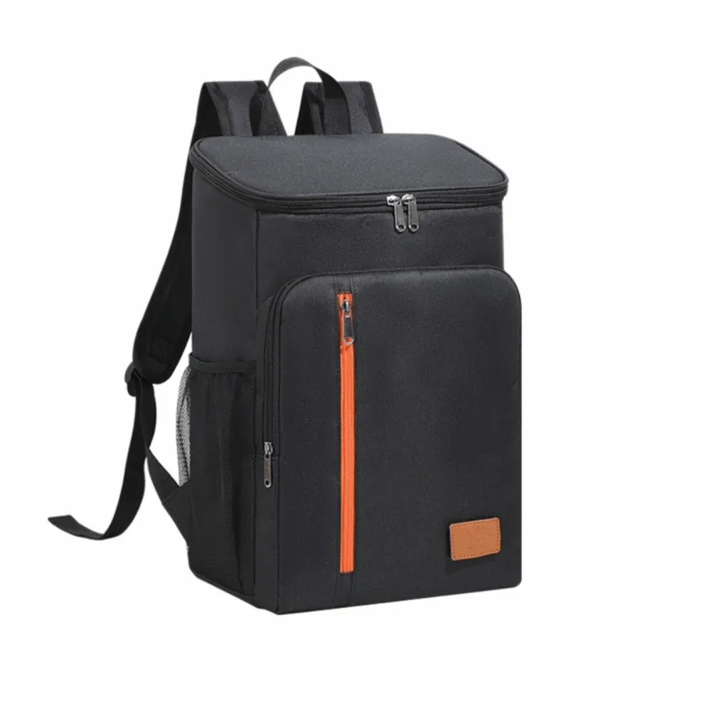 sac à dos isotherme en tissu oxford, double bandoulière, sac repas thermique portable, sac isotherme épais et tendance de grande capacité