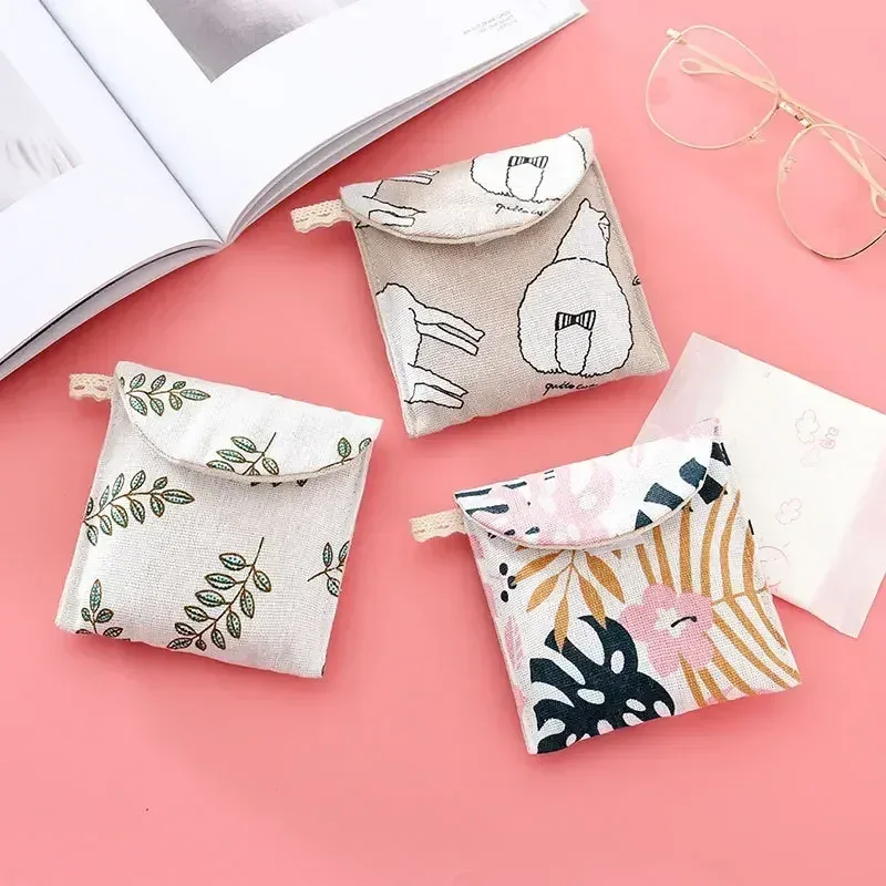 organisateur de cosmétiques pour femmes, sac de rangement pour serviettes hygiéniques, pochette de rangement pour maquillage, porte-monnaie et cartes, petite trousse de toilette pour filles et femmes