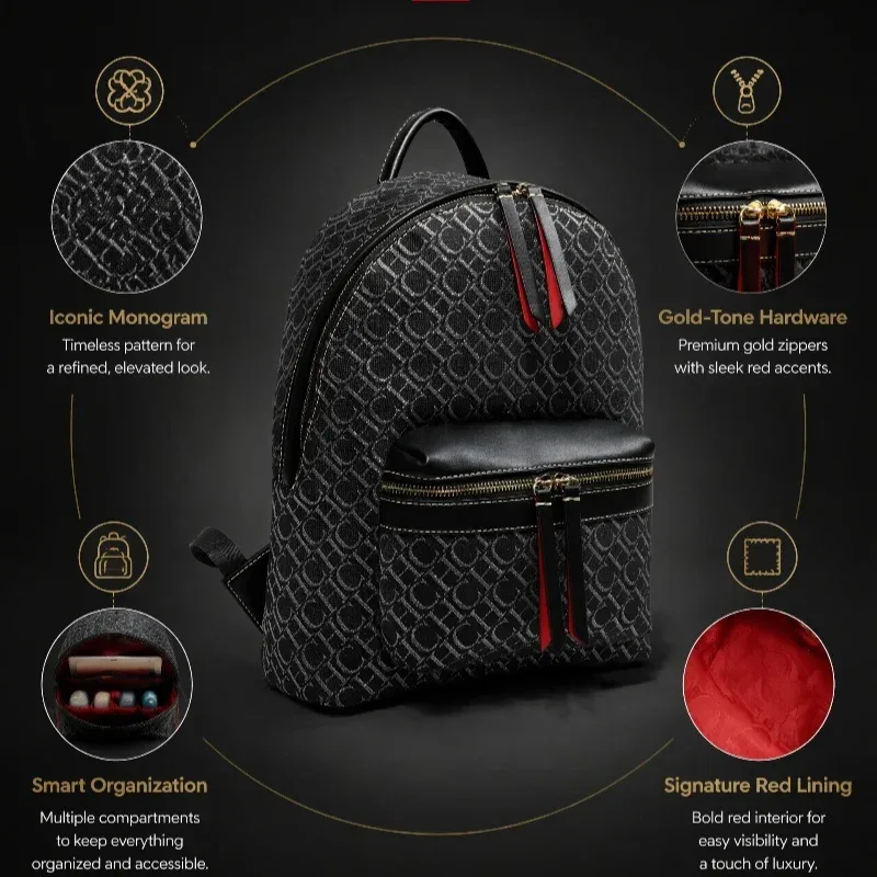 chhc sac à bandoulière au design classique, sac à dos de voyage de grande capacité, unisexe, pour étudiants, léger, à porter à la main