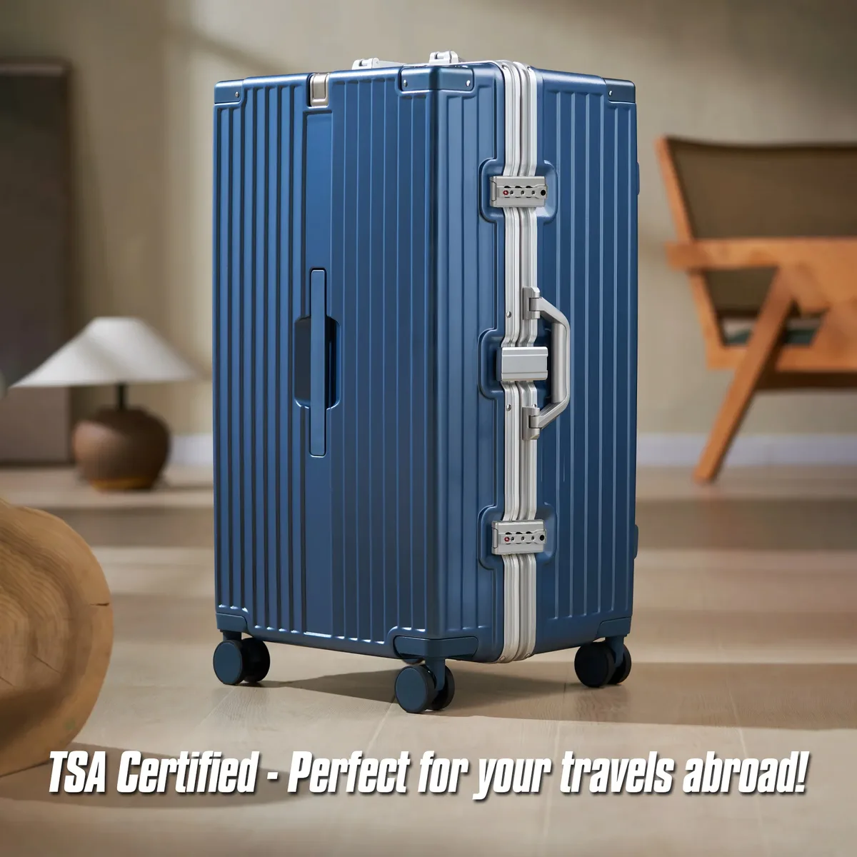 2 serrures de bagages douanières tsa007, verrou de sécurité à code à 3 chiffres auto-programmable pour valise