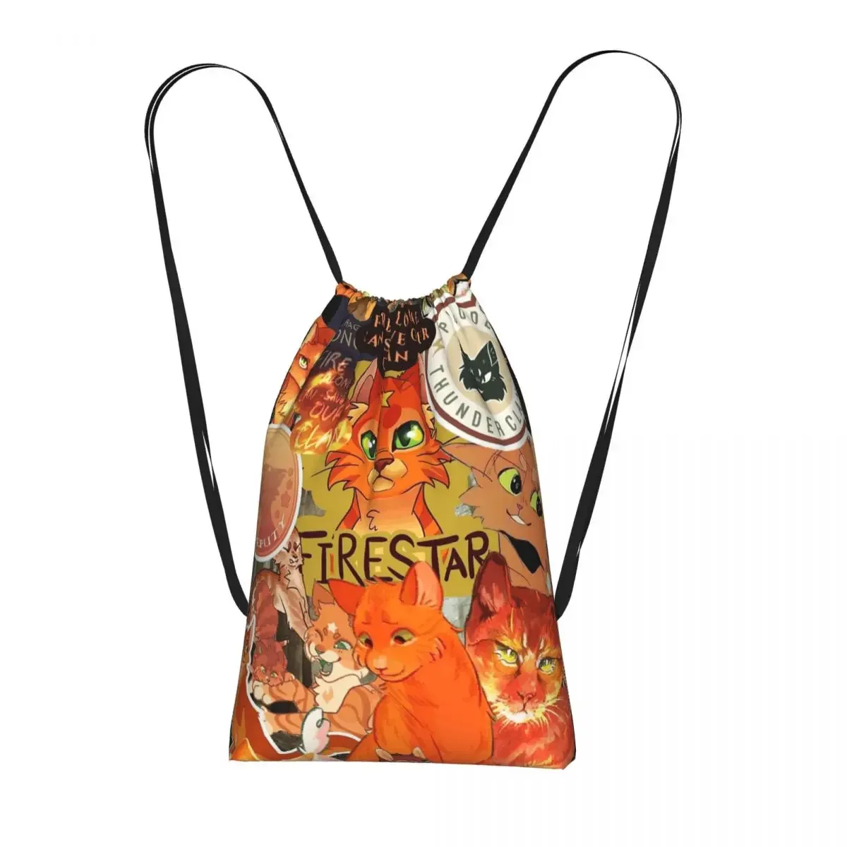 sacs à dos warrior cats, sacs multifonctions à cordon, sacs pour articles divers, sacs à livres pour les voyages et l'école