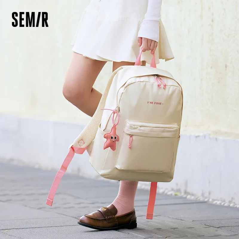 semir sac à dos hommes 2025 nouveau campus étudiant sac grande capacité compartiment pour ordinateur portable couleur bloc conception en plein air voyage sac à dos