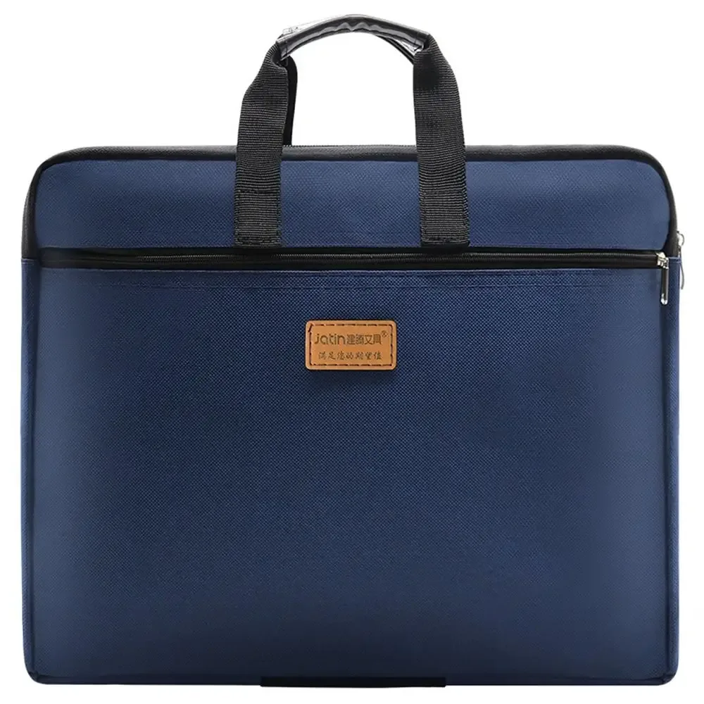 oxford tissu a4 portable fichier sac fermeture éclair fichier organisateur a4 fichier dossier mallette d'affaires multi-couche documents sac étudiant