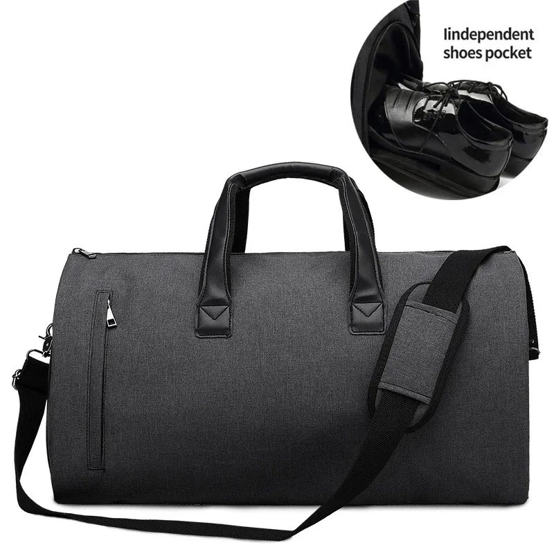 sac de voyage d'affaires pour hommes, sac de vêtement oxford étanche, sacs à bandoulière de grande capacité, rangement de bagages multi-poches