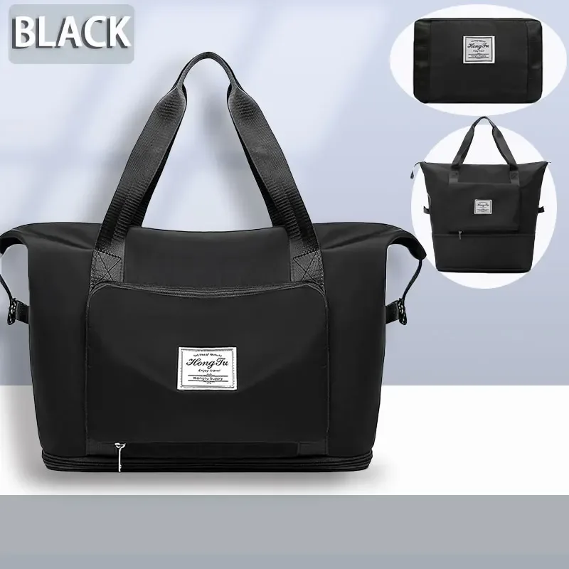 sac de voyage pliable et extensible, sac à bagages étanche de grande capacité, sac fourre-tout, sac à bagages de voyage adapté au camping du week-end