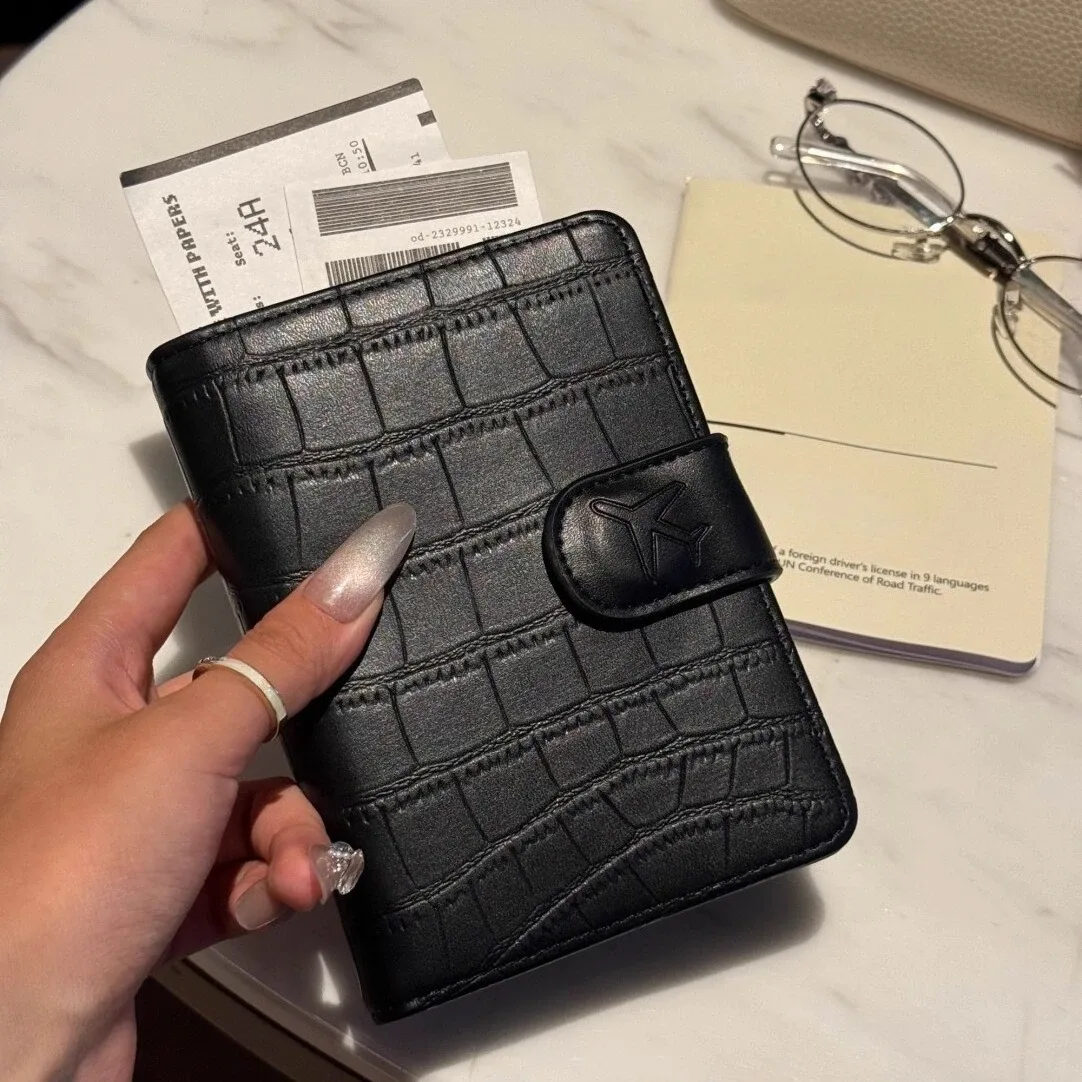 porte-passeport, sac à passeport, porte-cartes multifonctionnel, porte-cartes bancaires, clip pour passeport, étui en cuir pu, accessoires de voyage