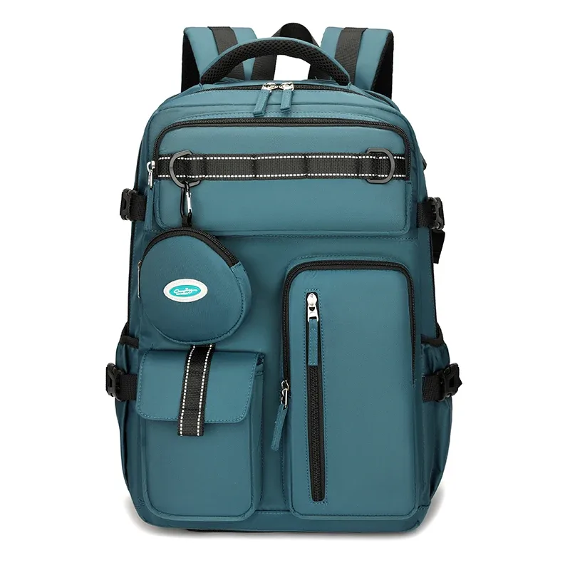 sac à dos étanche avec plusieurs poches, adapté aux voyages en plein air, sac à dos pour ordinateur portable de 15,6 pouces
