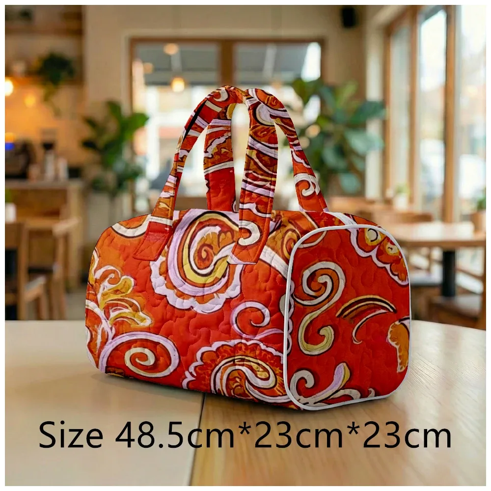 sac fourre-tout matelassé pour homme et femme, grand sac hobo chic bohème, sac à bandoulière unique à imprimé cachemire, sac de plage spacieux, sac de voyage fourre-tout