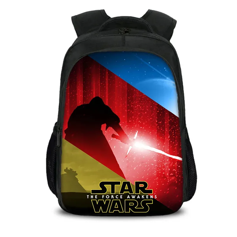 sac à dos star wars à double couche, style film, imprimé jeu, pour étudiants, garçons et filles, nouveau, à la mode et polyvalent