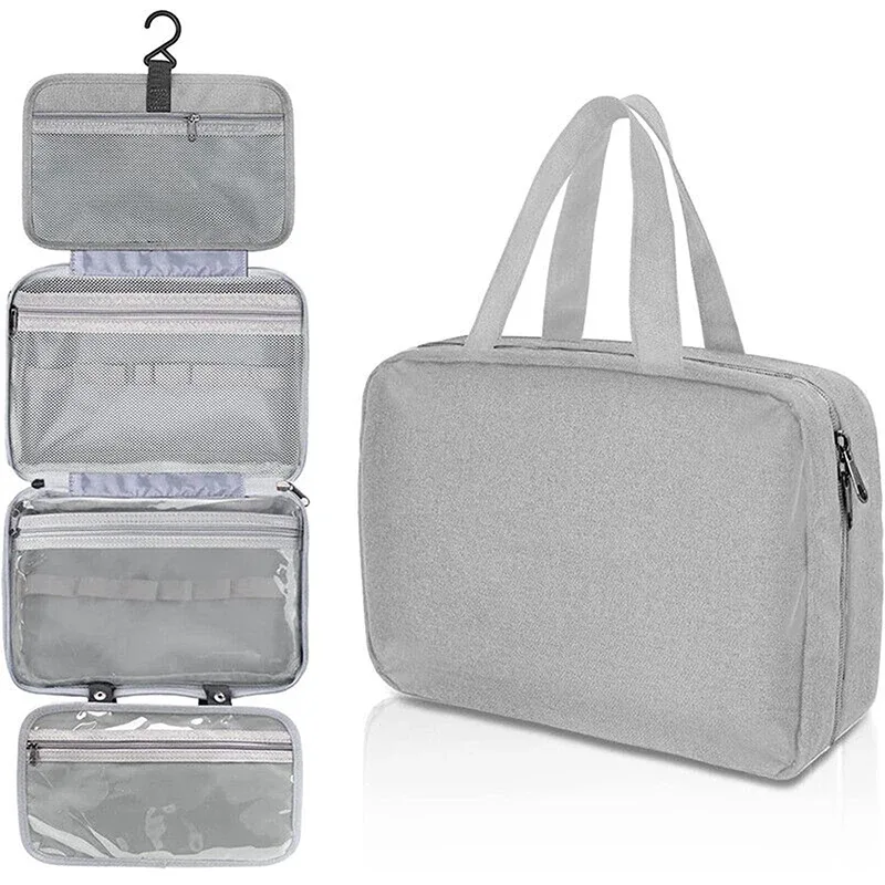 trousse de toilette pliante étanche, sac à main de voyage, grande trousse de toilette, trousse de maquillage, trousse de rangement pour rasoir, fournitures automobiles