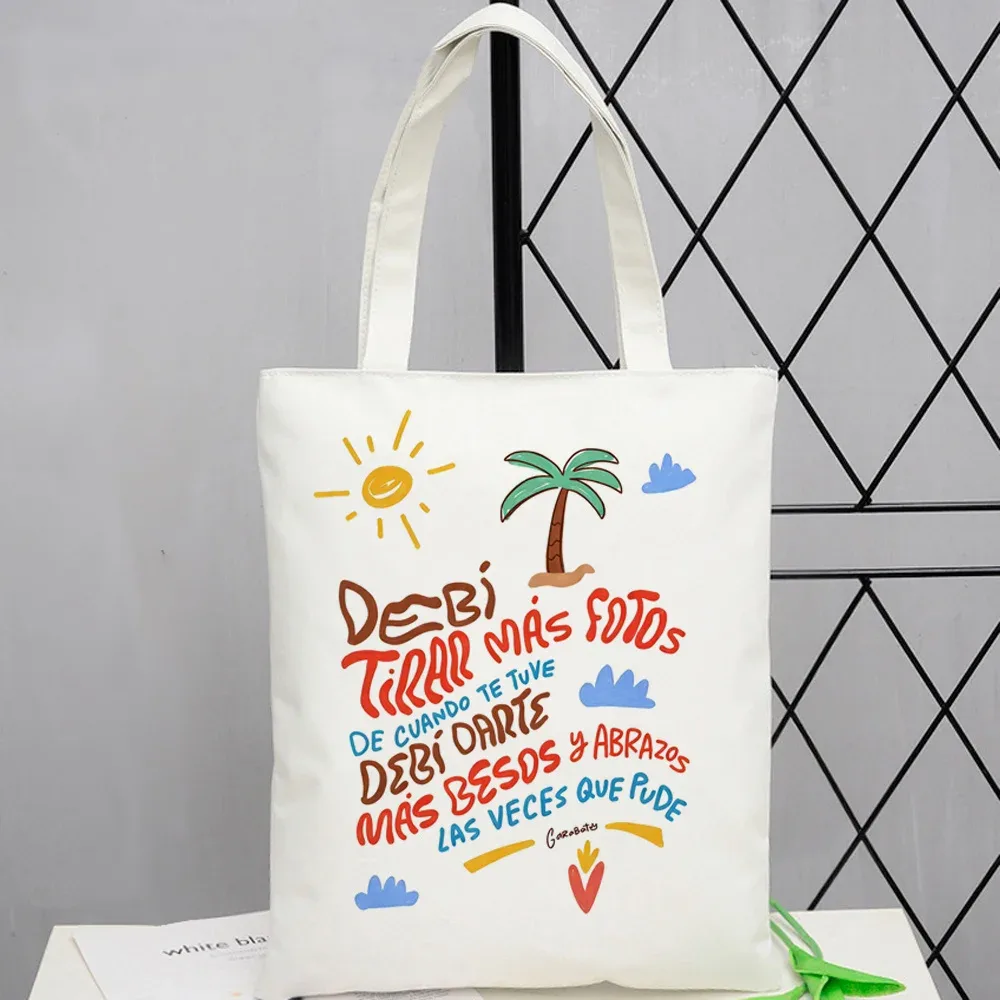 sac fourre-tout bad bunny, sac de courses personnalisable, pliable, réutilisable, à bandoulière, pour femme