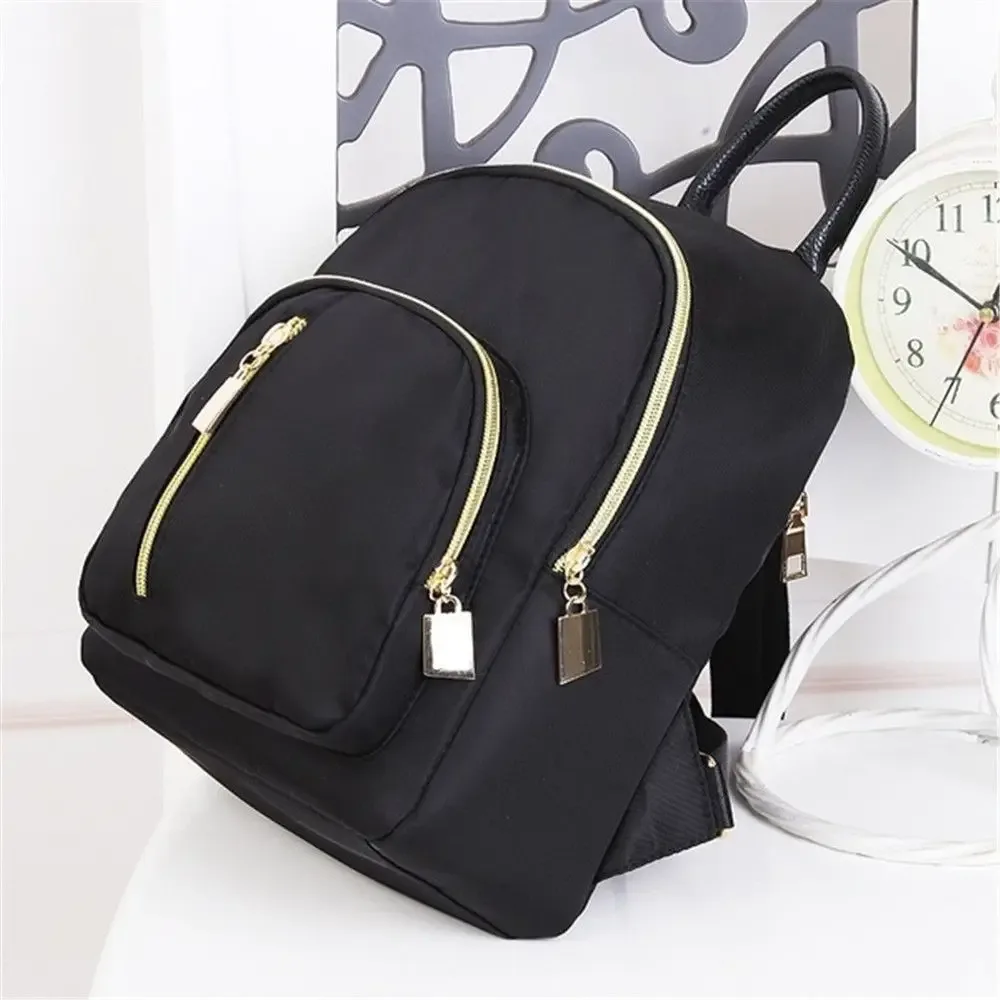 mini sac à dos noir tendance pour femme, sac à main multifonction mignon pour fille, sac à dos oxford, sac à bandoulière de voyage pratique