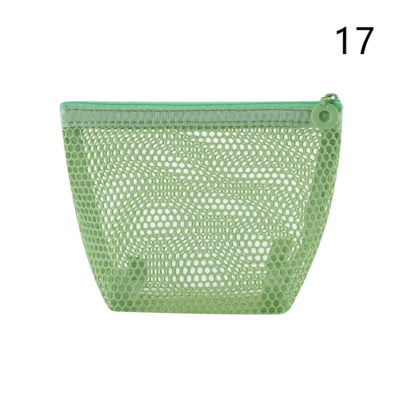 pochette de rangement en maille de nylon avec cordon de serrage, 1 pièce, pochette de voyage et d'activités de plein air polyvalente pour produits numériques, trousse de maquillage