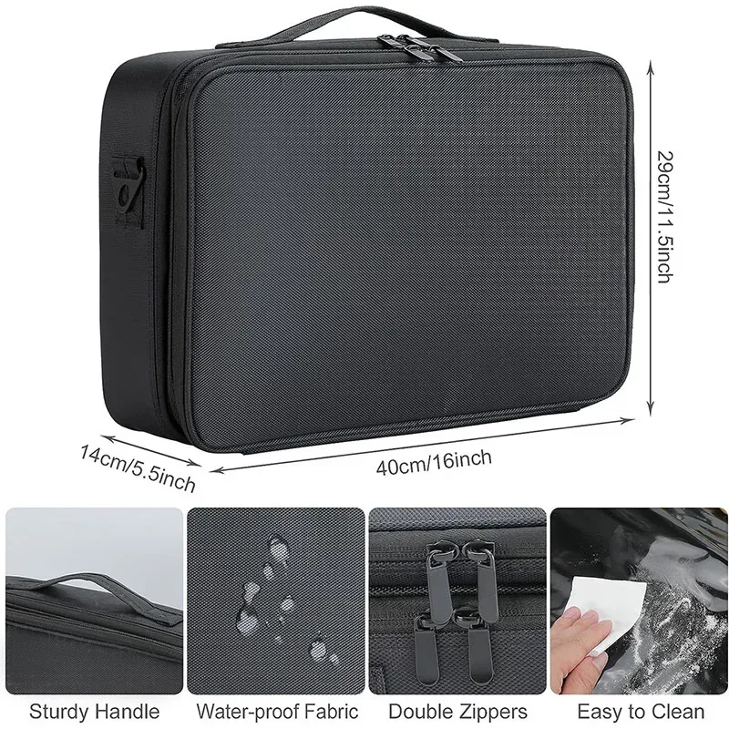 trousse à cosmétiques de grande capacité, boîte à outils de maquillage et de manucure étanche, trousse de maquillage pour voyage, nouvelle trousse à outils de tatouage professionnelle
