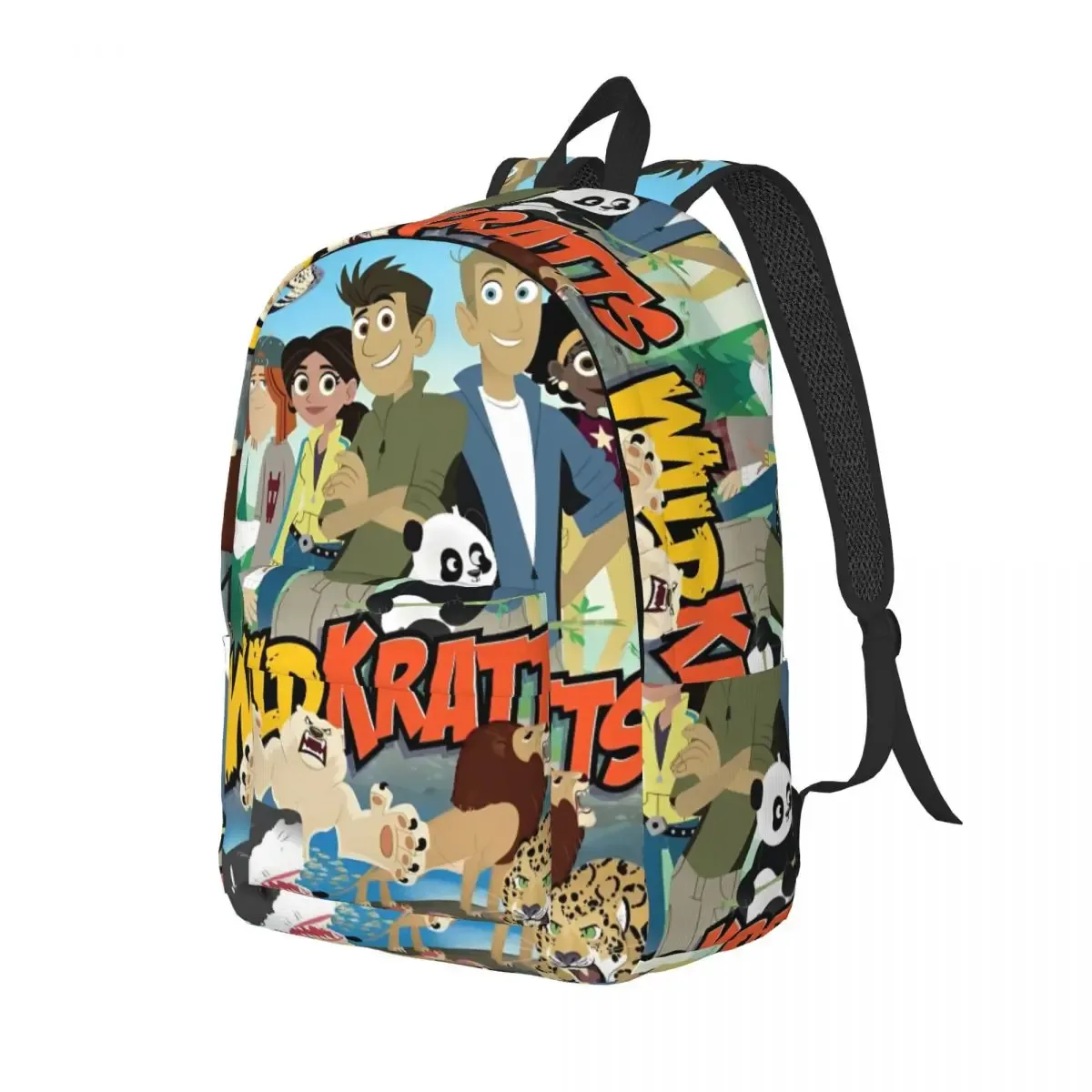 wild kratts sac à dos pour hommes femmes décontracté lycée travail sac à dos ordinateur portable sacs en toile cadeau
