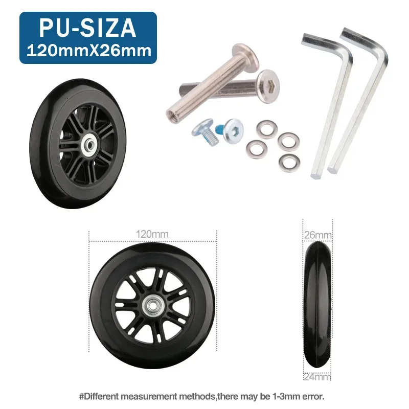 roues de remplacement universelles pour bagages de voyage, accessoires de réparation de valise, à la mode, 360 spinner