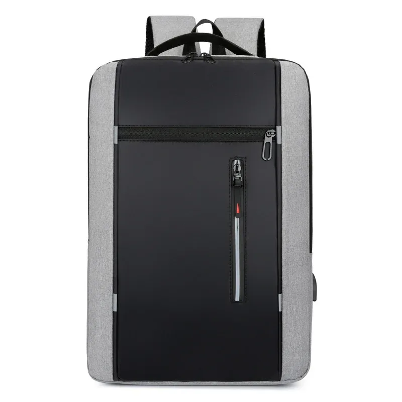 sac à dos pour hommes, nouveau style, sac simple pour ordinateur portable avec chargeur usb, sacs à double épaule multifonctionnels pour ordinateur d'étudiant de grande capacité