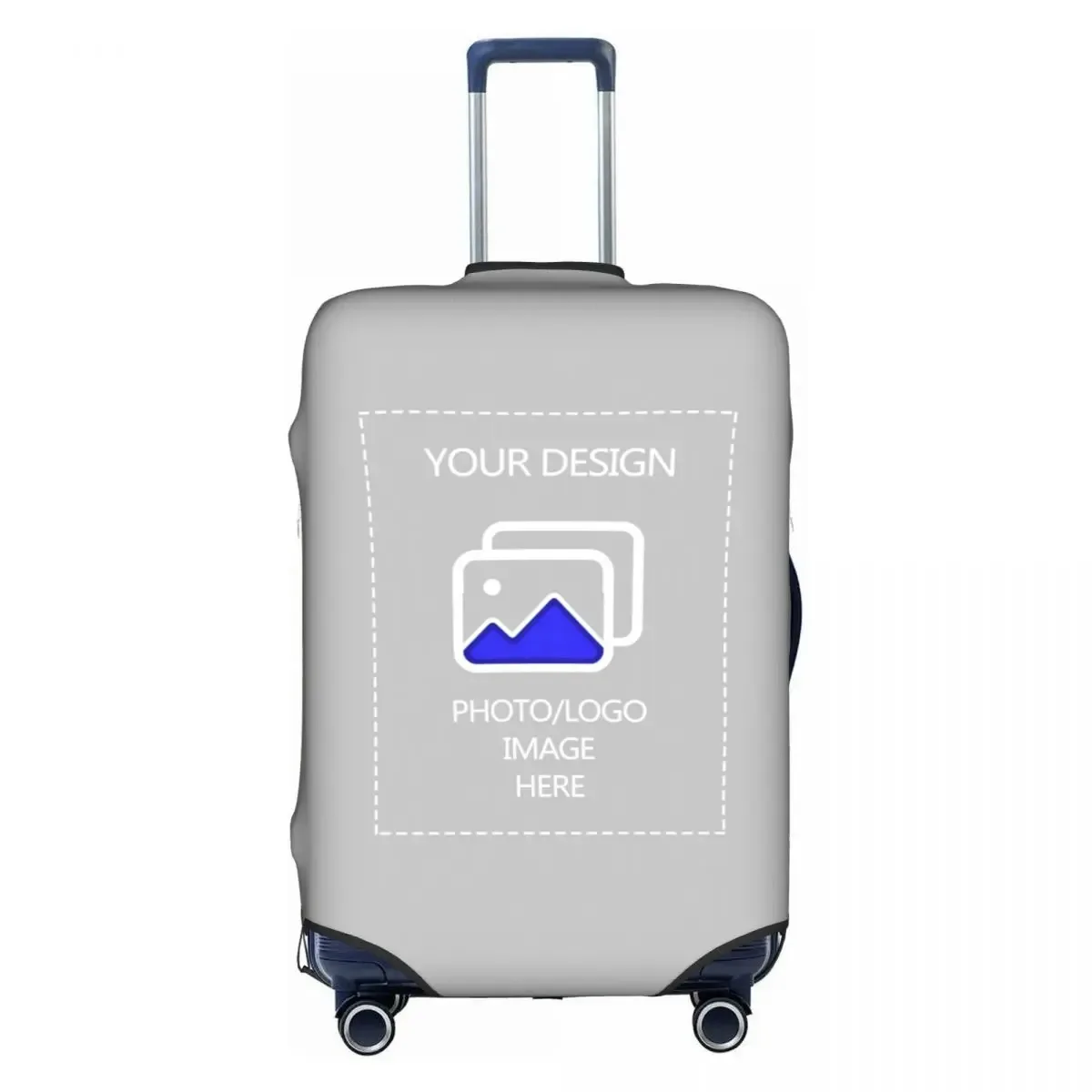 housse de bagage personnalisée avec logo, élastique, avec votre design, housse de protection pour valise de voyage, convient aux valises de 18 à 32 pouces