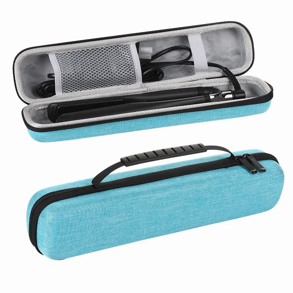 sac de rangement pour fer à friser et lisseur de voyage, coque rigide en eva, anti-pression et anti-chute, boîte de rangement portable