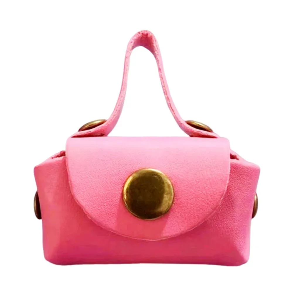 porte-monnaie en cuir pu tendance, mini sac de rangement multifonctionnel, petit cadeau décoratif, artisanat diy