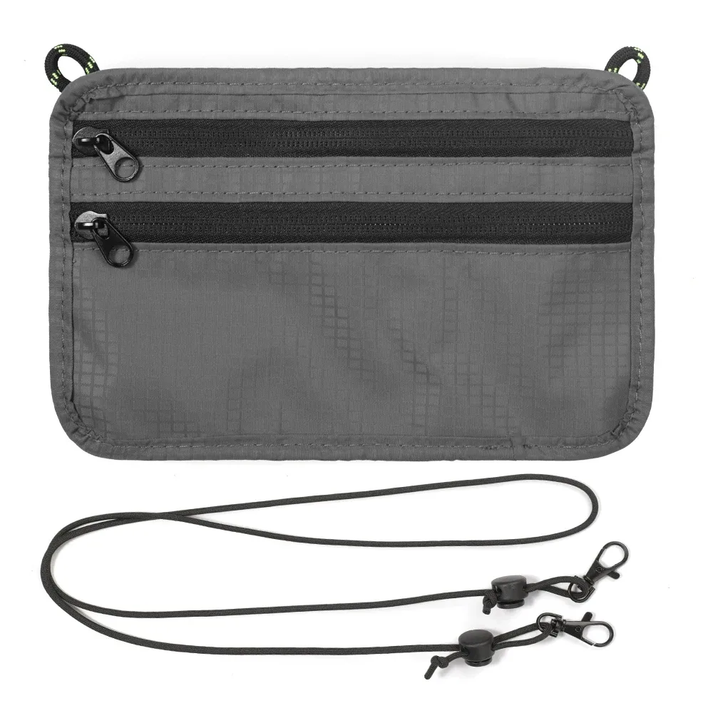 porte-passeport avec blocage rfid, portefeuille mince pour voyage, pochette de voyage facile à dissimuler pour hommes et femmes