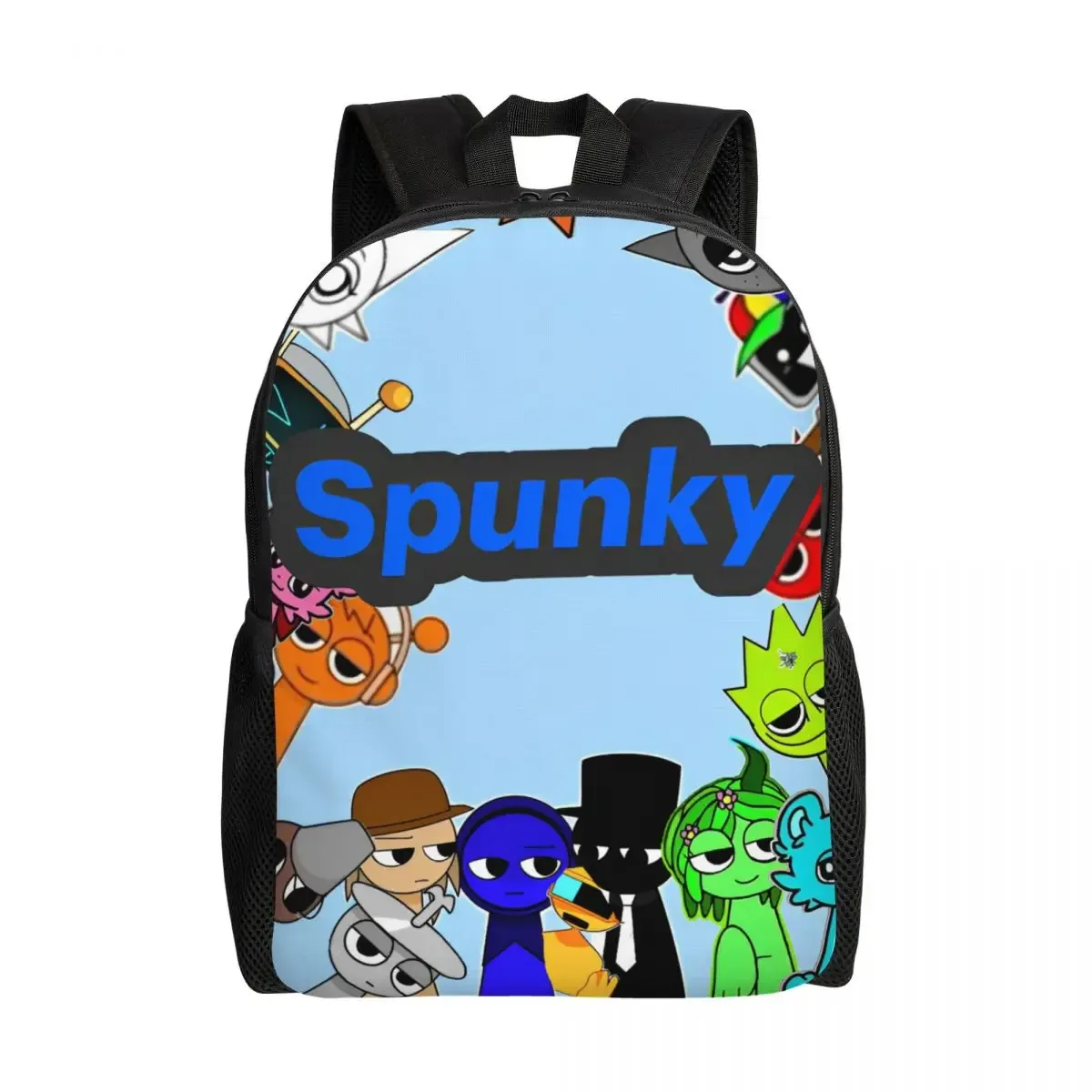 sprunki jevin drôle sac à dos décontracté léger lycée randonnée voyage sac à dos pour hommes femmes ordinateur portable sac à bandoulière
