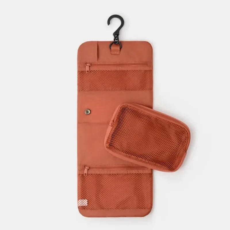 nouveau 2026 – sac à main détachable japonais muji pour maquillage, portefeuille, trousse de toilette portable, petit sac de rangement avec boucle, porte-cartes rectangulaire