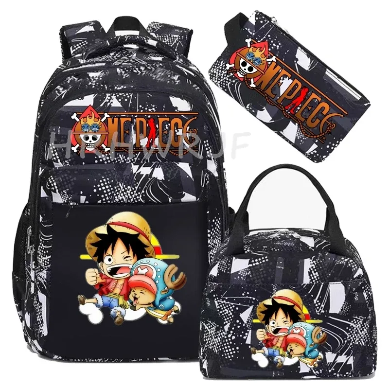 sac à dos one piece monkey d luffy, sac à dos de loisirs unisexe, sac de voyage pour ordinateur portable, sac d'école léger et décontracté, mochilas