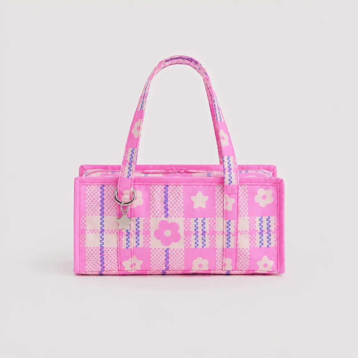 sac à bandoulière en nylon à motif écossais nostalgique, petit sac carré français simple, nouveau sac bandoulière polyvalent 2026