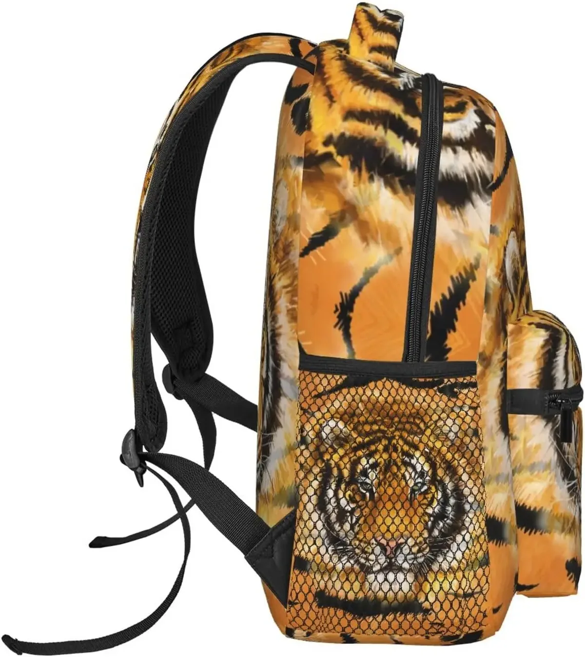 cool tiger sac à dos imprimé léopard pour hommes et femmes, sac à livres, sac pour ordinateur portable, sacs initiés, voyage, randonnée, camping, sac à dos