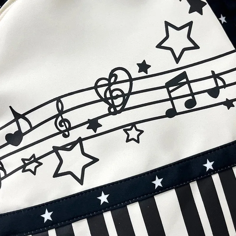 sac à dos coréen à pois pour piano, sac d'étudiant tendance, sac de voyage décontracté, sac à dos de grande capacité léger pour ordinateur portable