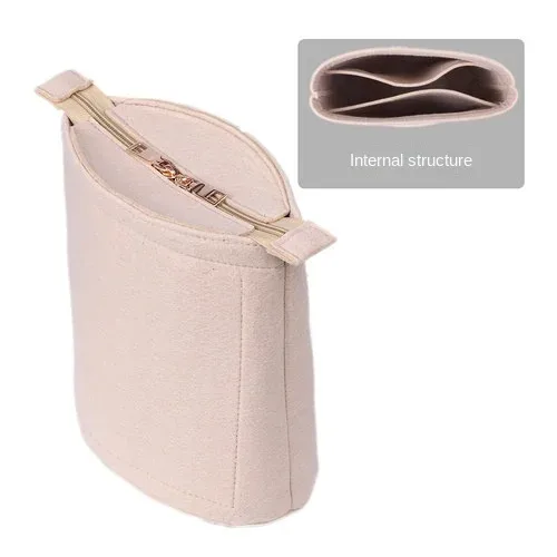 organisateur d'insertion de sac pour sac de créateur monogramme lv seau gm, sacs ronds doublure intérieure accessoires support personnalisation